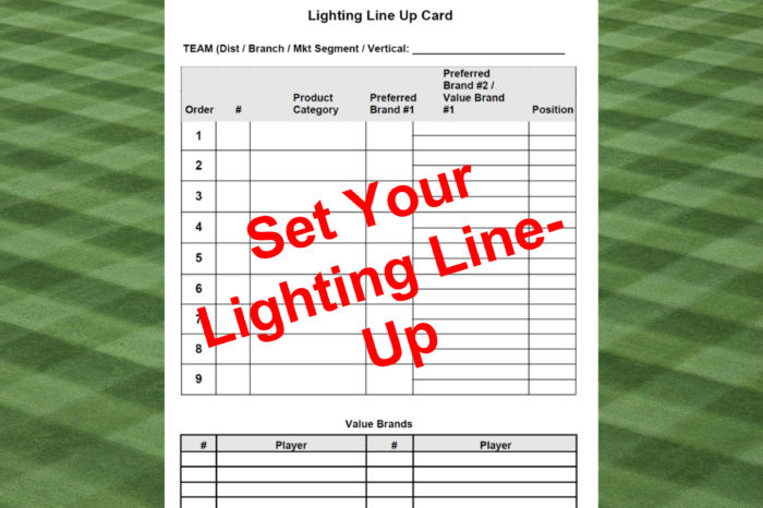Your Lighting Line-Up in a Changing World
