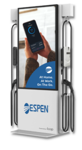 Espen EV Charger with Advertising