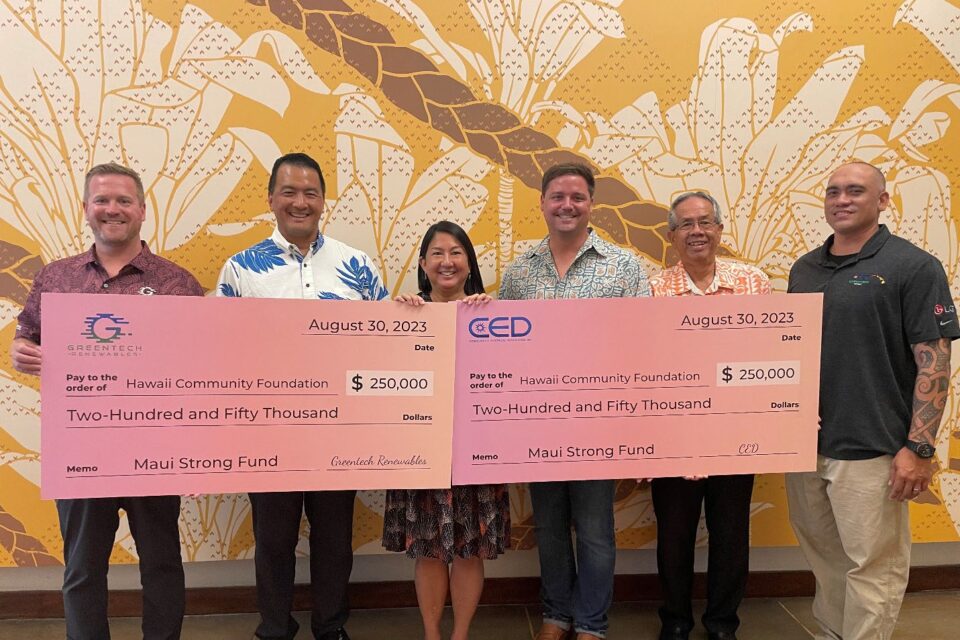 CED Donation Maui Strong