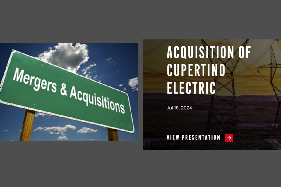 Quanta Acquires Cupertino Electric