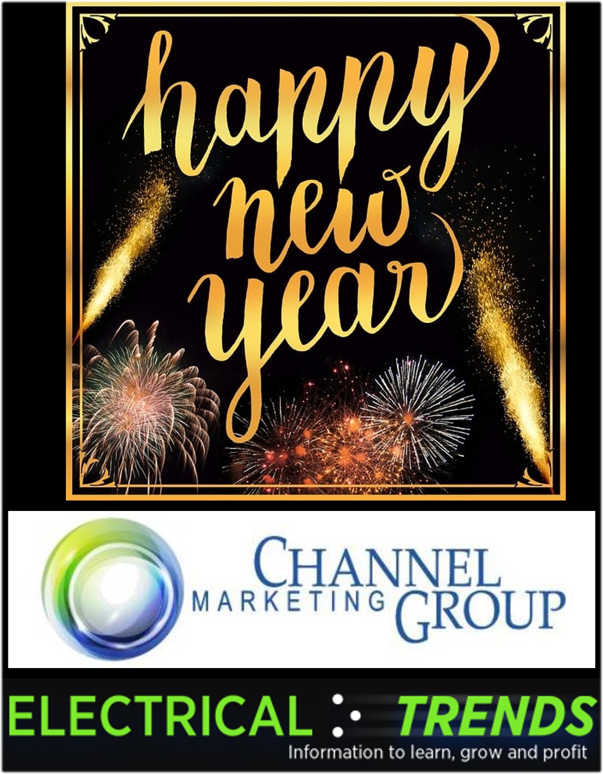 Happy New Year - Channel Marketing Group - Electrical Trends