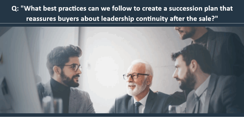 Succession Planning for a Sale
