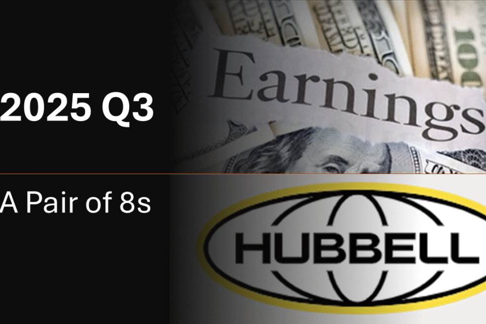 Hubbell 2025 Q3 Results Pair of 8s